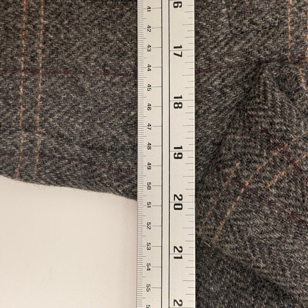 Vtg Maine Guide Congress Wool Herringbone Plaid Blazer Men's 42 BF Fit USA - Picture 8 of 9